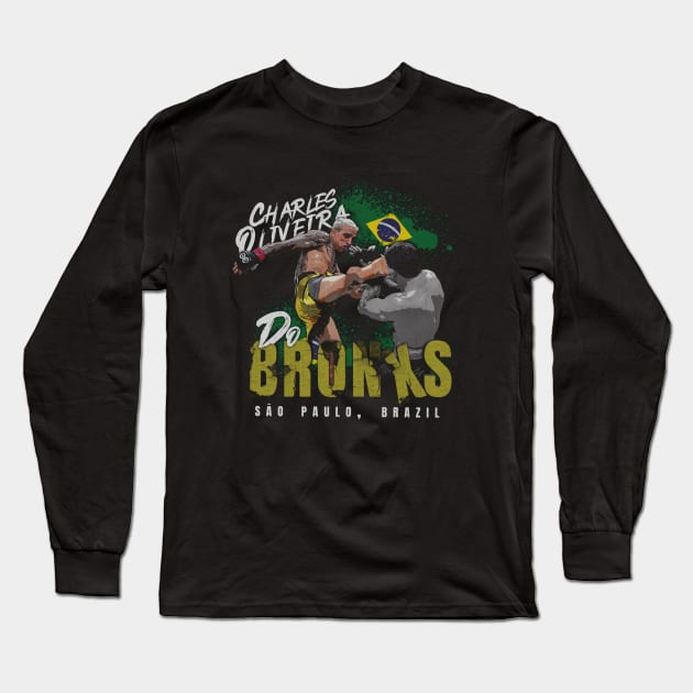 Charles Oliveira Do Bronxs Brazil Long Sleeve T-Shirt by ganisfarhan